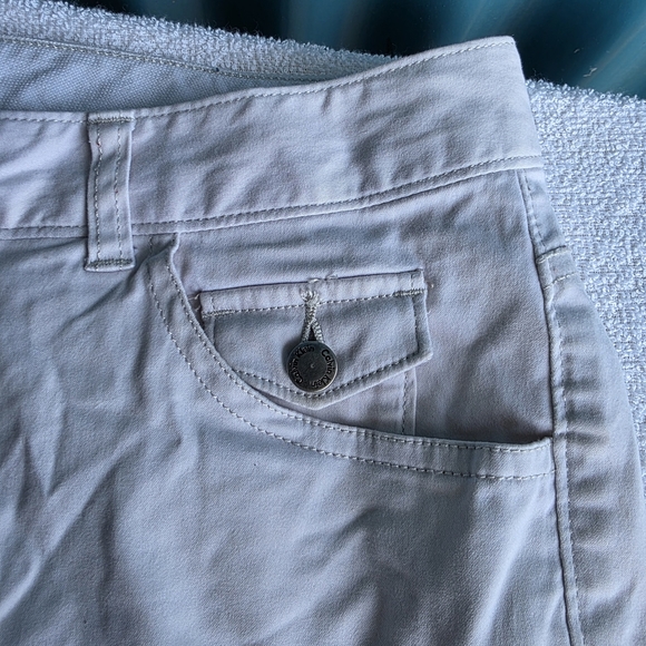 Calvin Klein White Bermudas Lightweight Cotton Casual Size 8 - Picture 4 of 16